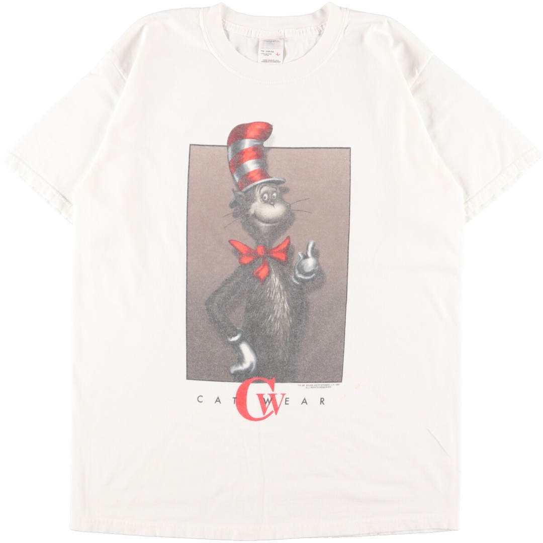 アンビル anvil Dr.Seuss The Cat in the Hat ドクター スース キャラクタープリントTシャツ USA製 メンズL /eaa361160