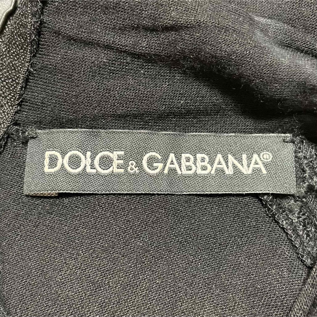 DOLCE&GABBANA(ドルチェアンドガッバーナ)の本物 ドルチェ＆ガッバーナ リボン 花柄 レース ワンピース 40 黒 ドルガバ レディースのワンピース(ミニワンピース)の商品写真