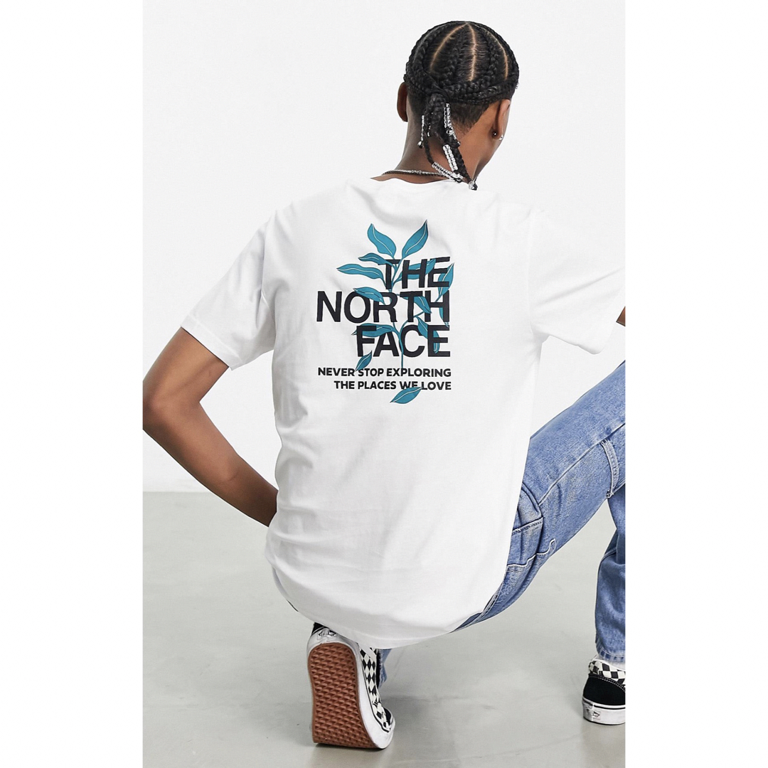 【海外限定品】The North Face Leaf white tee