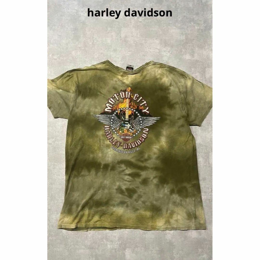 Harley Davidson(ハーレーダビッドソン)のharley davidson 2012 タイダイ　Tシャツ メンズのトップス(Tシャツ/カットソー(半袖/袖なし))の商品写真