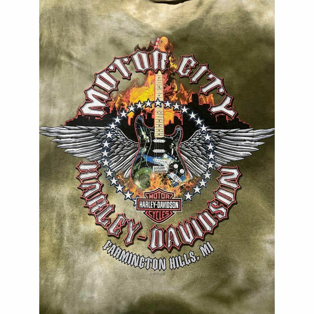 Harley Davidson(ハーレーダビッドソン)のharley davidson 2012 タイダイ　Tシャツ メンズのトップス(Tシャツ/カットソー(半袖/袖なし))の商品写真