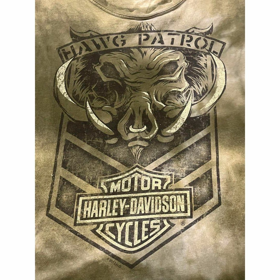 Harley Davidson(ハーレーダビッドソン)のharley davidson 2012 タイダイ　Tシャツ メンズのトップス(Tシャツ/カットソー(半袖/袖なし))の商品写真