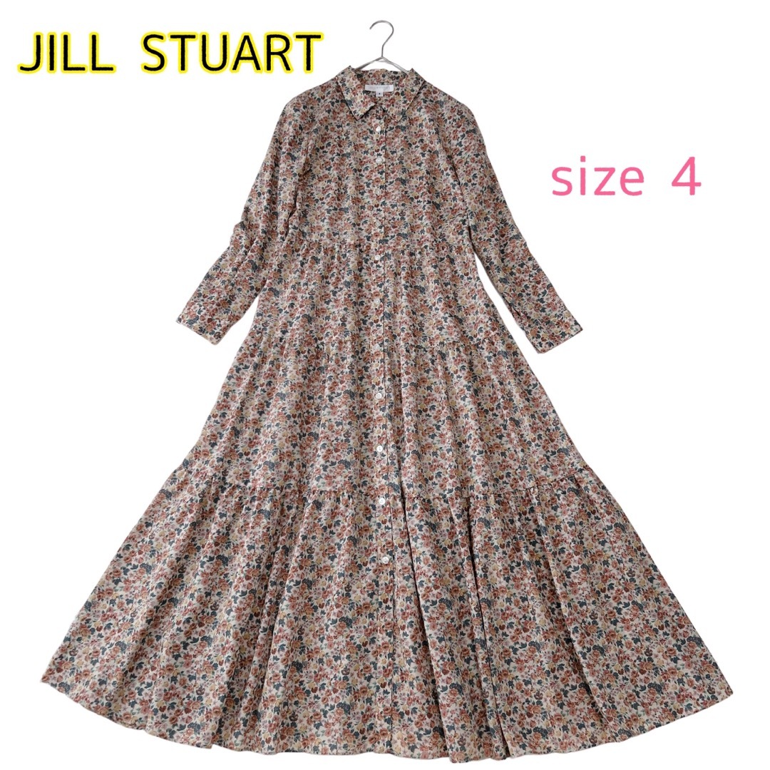 JILL STUART シャツロングマキシワンピース-
