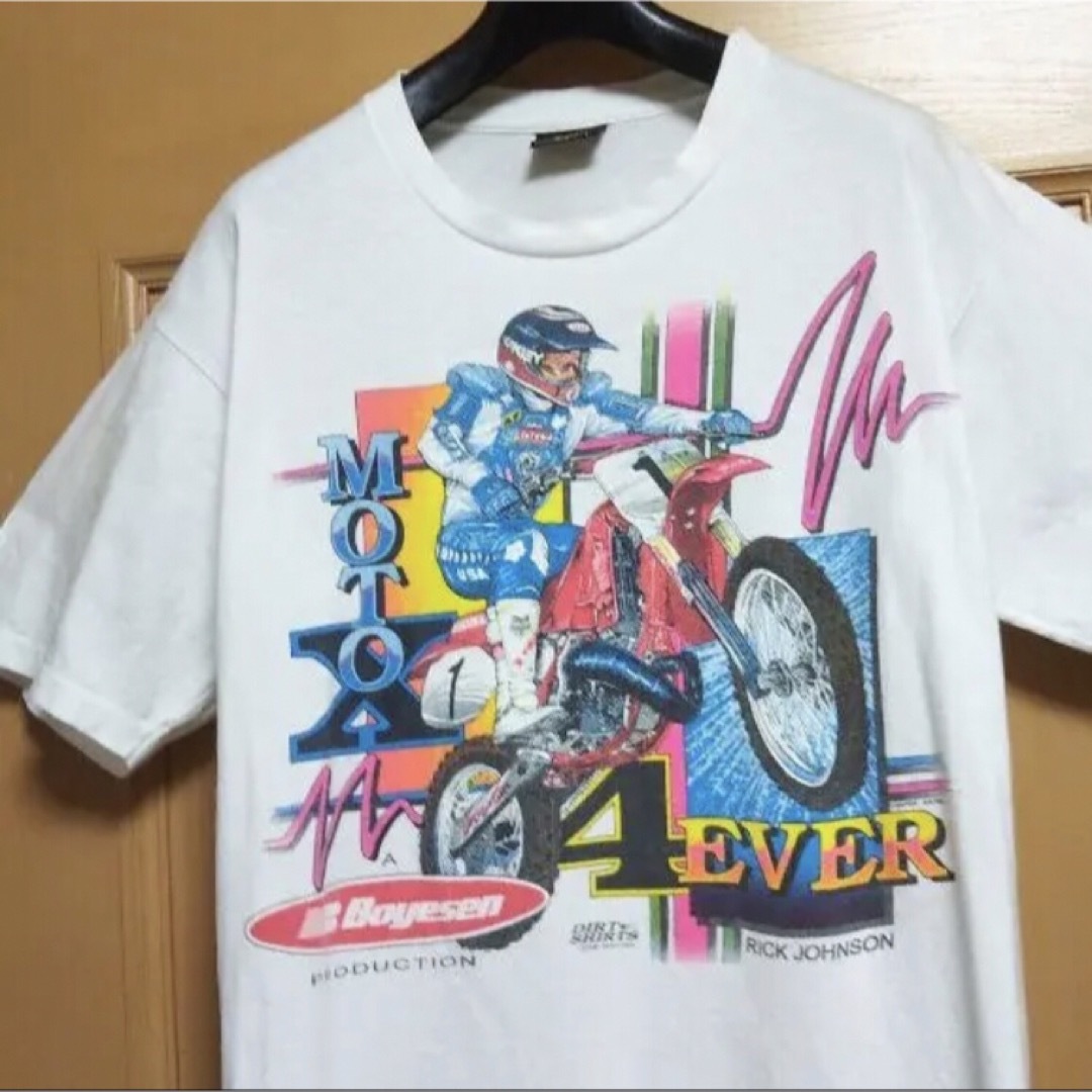 USA製 ビンテージ モトクロス イラスト Tシャツ 90s バイク