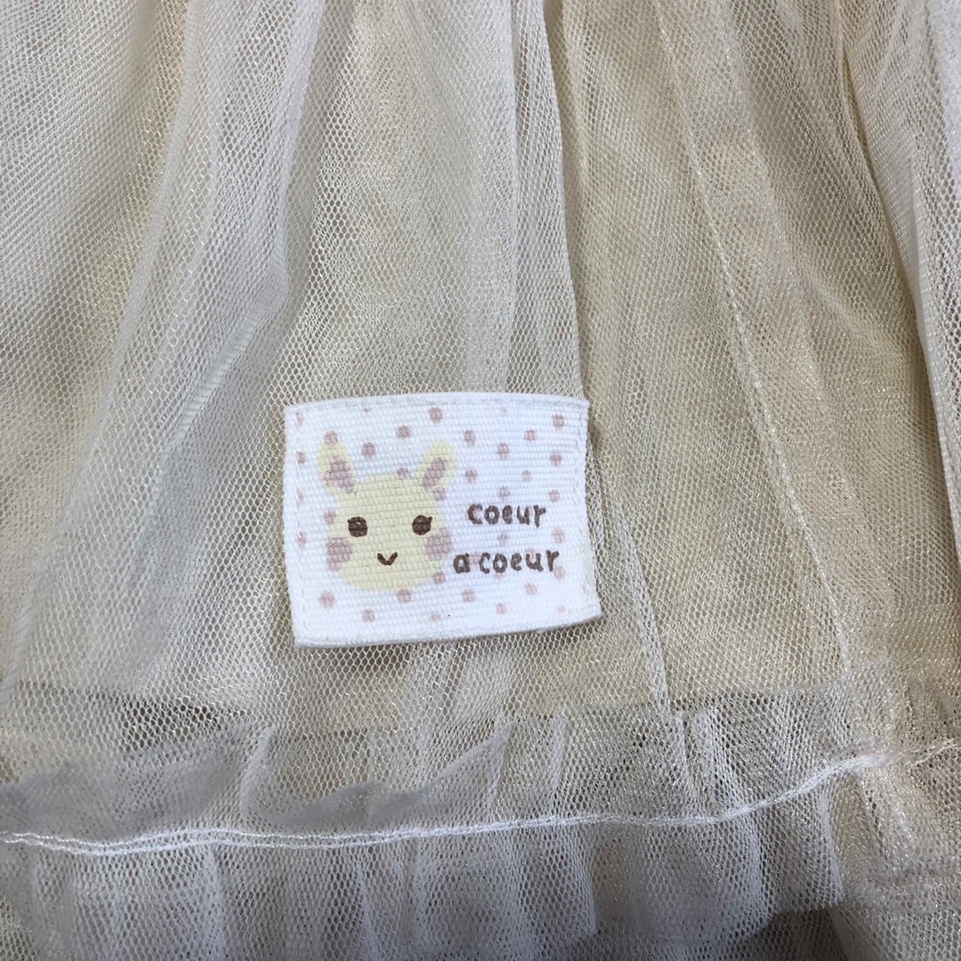 coeur a coeur(クーラクール)のクーラクール　チュールスカート　100 キッズ/ベビー/マタニティのキッズ服女の子用(90cm~)(スカート)の商品写真