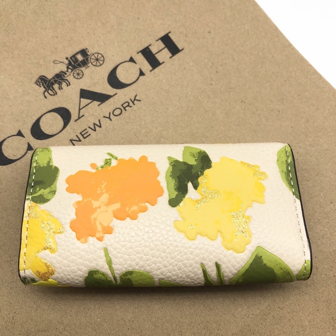 COACH(コーチ)の【COACH☆新品】6 リング キー ケース&キーホルダー2点セット レディースのファッション小物(キーケース)の商品写真