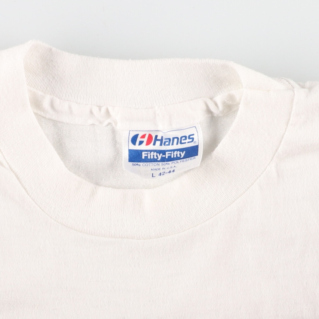 80年代 ヘインズ Hanes Fifty-Fifty 青タグ プリントTシャツ USA製 メンズM ヴィンテージ /eaa359862