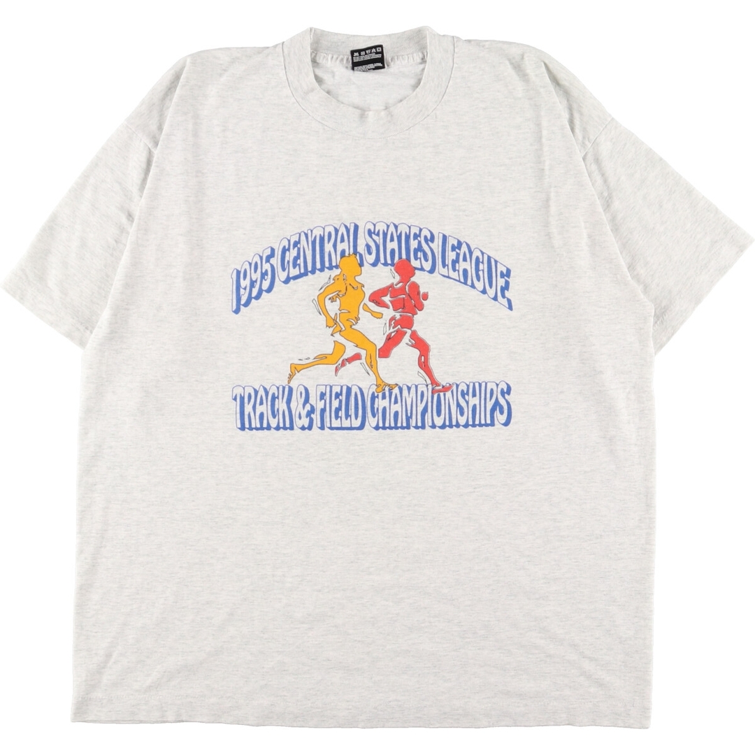 90年代 フルーツオブザルーム FRUIT OF THE LOOM プリントTシャツ USA製 メンズXL ヴィンテージ /eaa359865