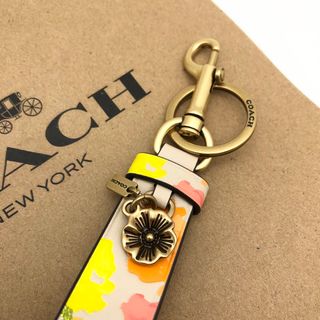 COACH - 【COACH☆新品】ループ バッグ チャーム フローラル プリント ...