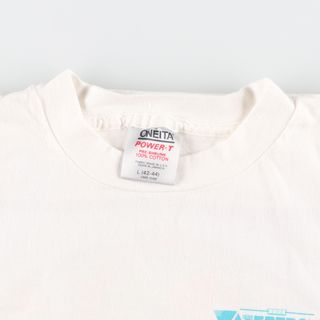 90年代 ONEITA バックプリント プリントTシャツ USA製 メンズL ヴィンテージ /eaa363447