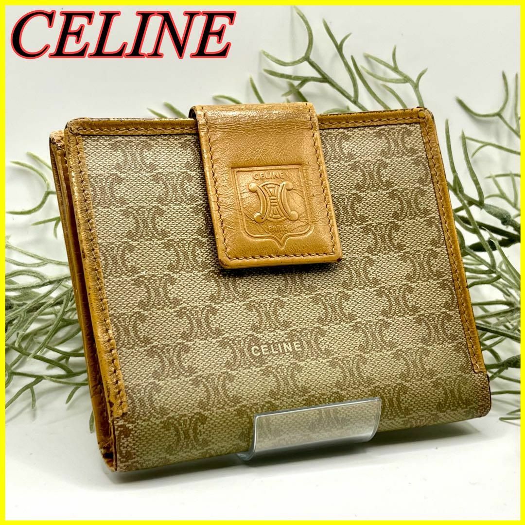 celine - 【美品】CELINE セリーヌ マカダム柄 トリオンフ 二つ折り