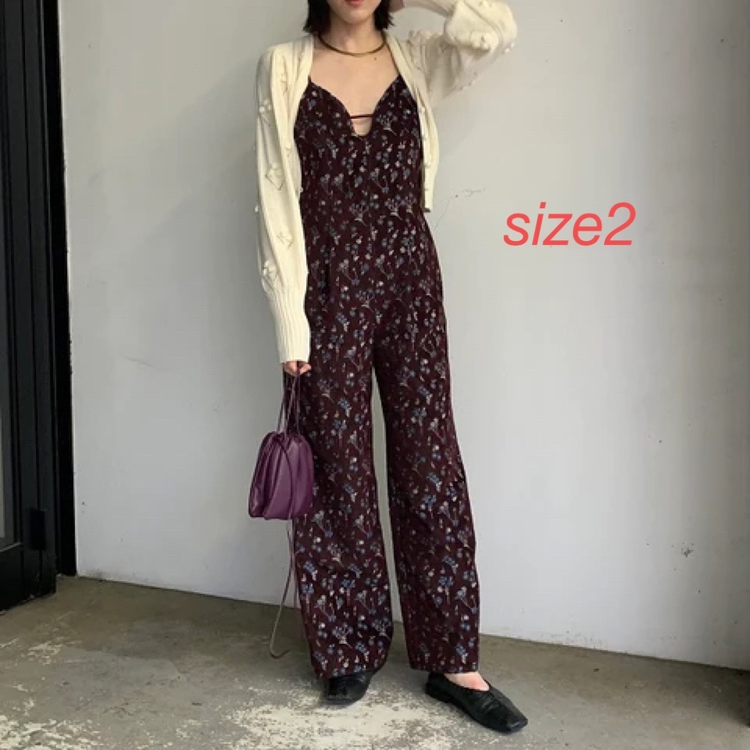 Mame Floral Jacquard Jumpsuits サイズ2 | フリマアプリ ラクマ