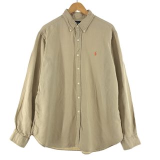 ラルフローレン(Ralph Lauren)の古着 ラルフローレン Ralph Lauren CLASSIC FIT クラシックフィット 長袖 ボタンダウンシャツ メンズXL /eaa360132(シャツ)