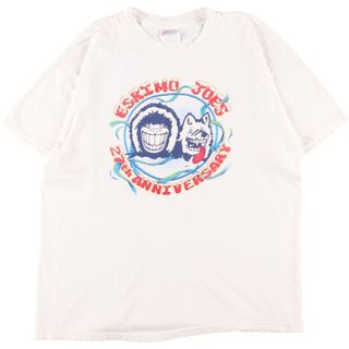 ヘインズ(Hanes)の古着 90年代 ヘインズ Hanes BEEFY-T 青タグ 両面プリント プリントTシャツ メンズXL ヴィンテージ /eaa361150(Tシャツ/カットソー(半袖/袖なし))