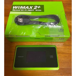 エヌイーシー(NEC)のWiMAX 2+ Speed Wi-Fi NEXT WX06 + USBケーブル(PC周辺機器)