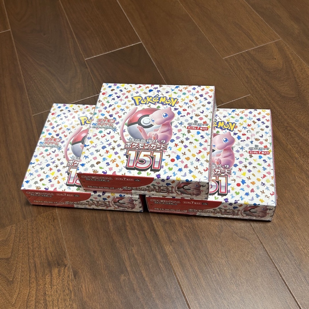 ポケモンカード151 3BOX 新品•未開封品 シュリンク付き