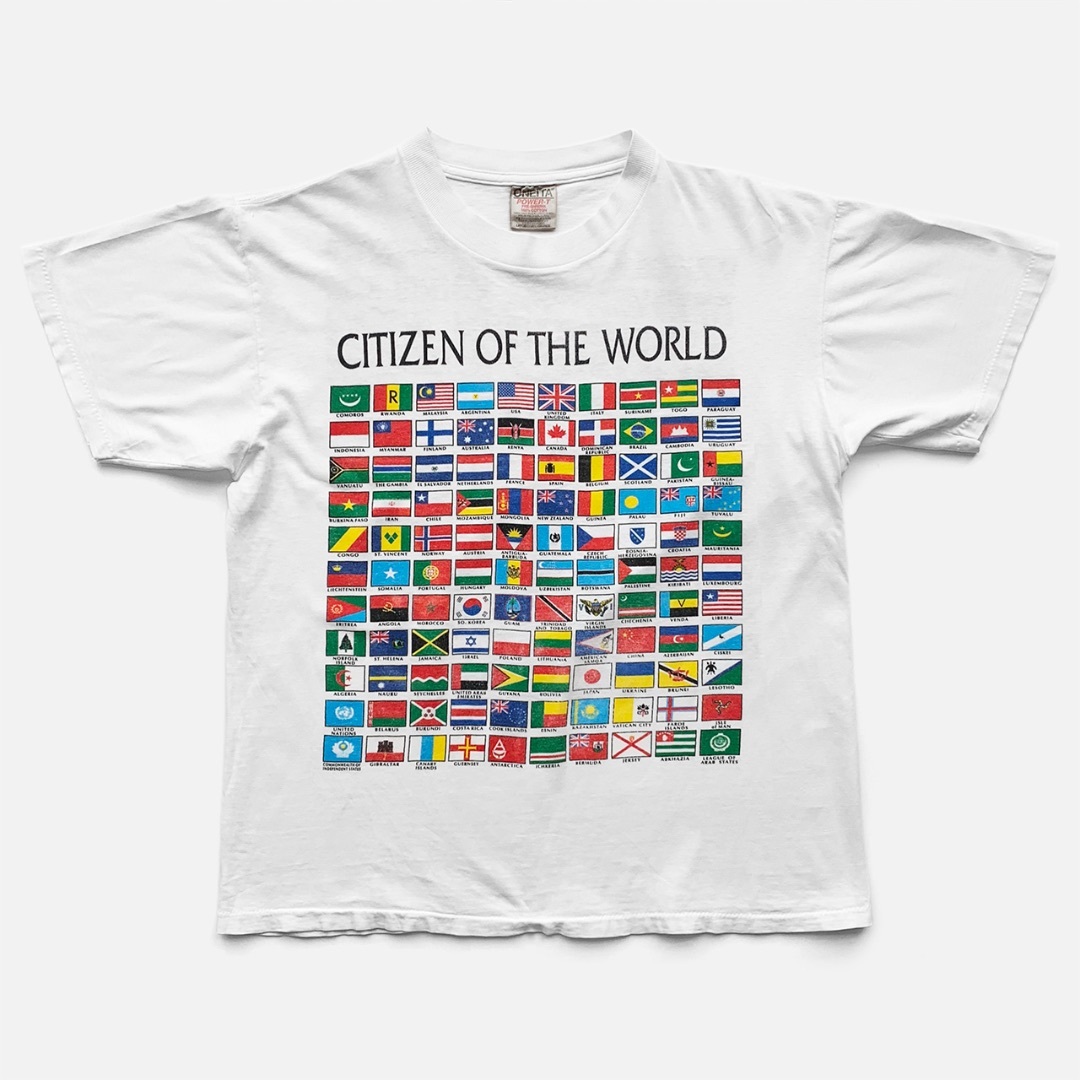 在原みゆ紀着用｜90sヴィンテージ Citizen/World Tシャツ XL