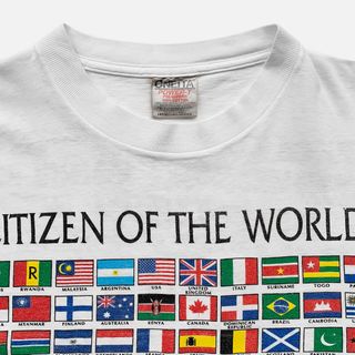 在原みゆ紀着用｜90sヴィンテージ Citizen/World Tシャツ XL