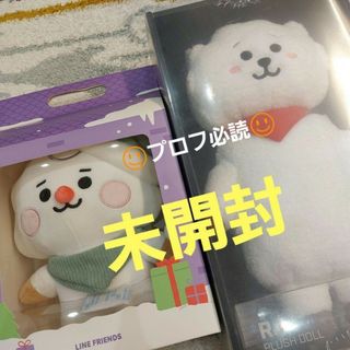 ビーティーイシビル(BT21)の未開封　RJ　スタンディングドール　PLUSH DOLL　ぬいぐるみ　クリスマス(ぬいぐるみ)