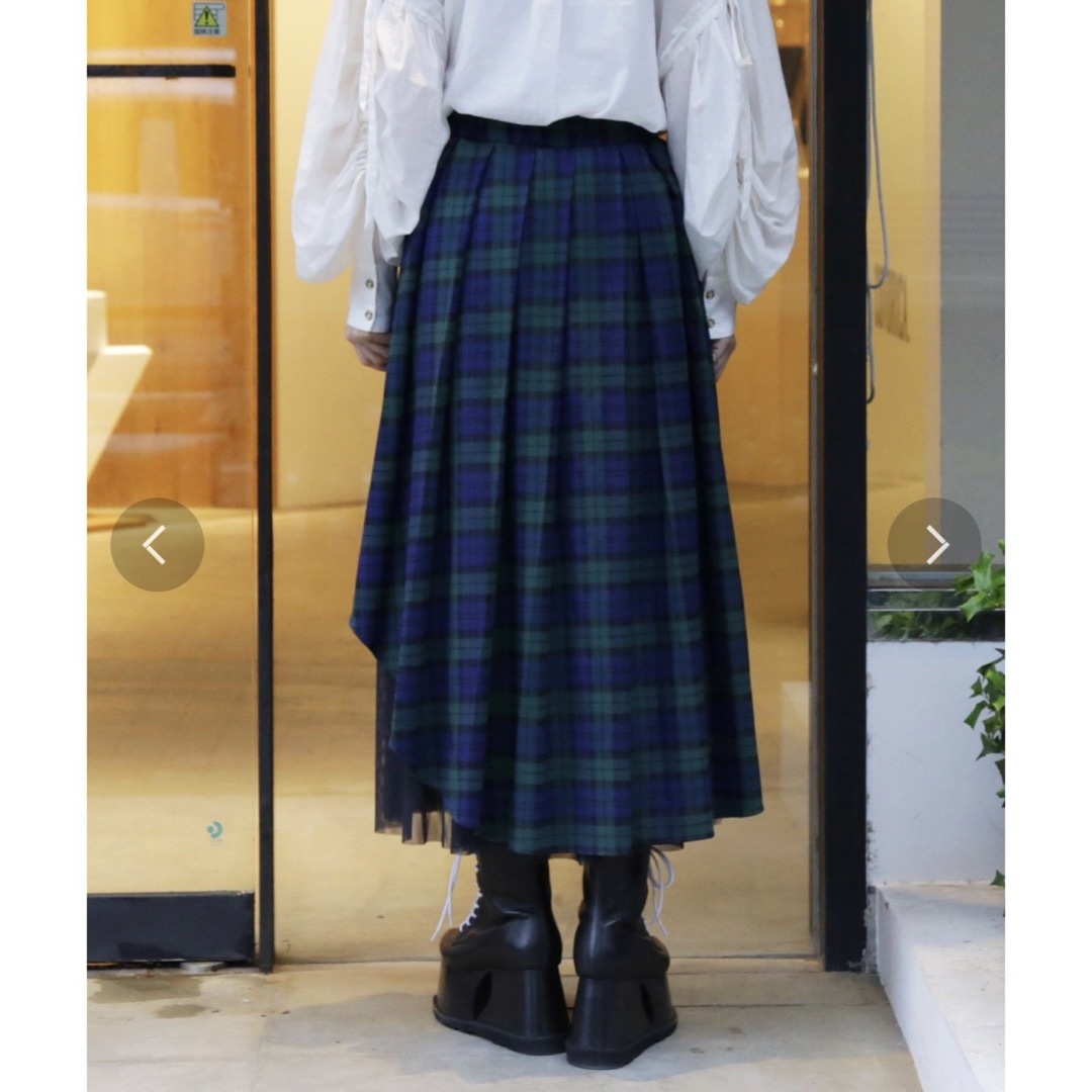 PAMEO POSE(パメオポーズ)のPAMEO POSE   tulle combi wrap skirt. レディースのスカート(ロングスカート)の商品写真