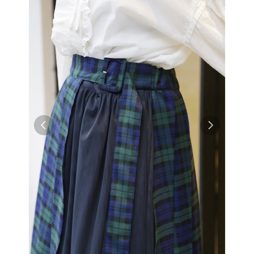 PAMEO POSE(パメオポーズ)のPAMEO POSE   tulle combi wrap skirt. レディースのスカート(ロングスカート)の商品写真