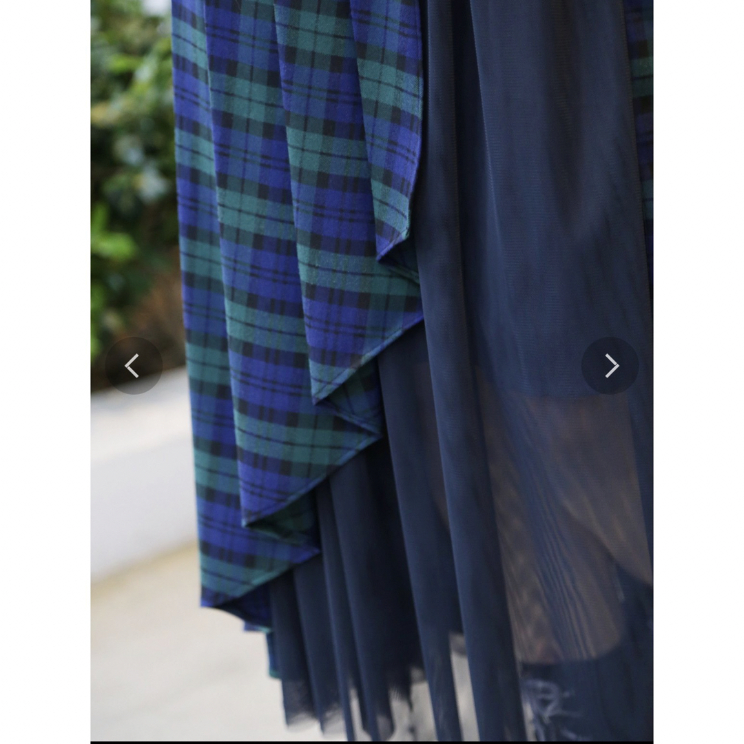 PAMEO POSE(パメオポーズ)のPAMEO POSE   tulle combi wrap skirt. レディースのスカート(ロングスカート)の商品写真