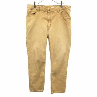 カーハート(carhartt)のカーハート ロゴワッペン ワークパンツ W36 ブラウン carhartt ブラウンダック地 メンズ 【中古】  【230807】(ワークパンツ/カーゴパンツ)