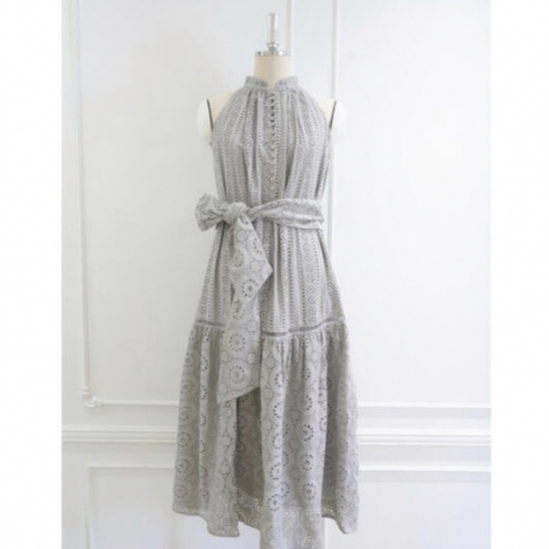 Herlipto Lace-trimmed Belted Dress