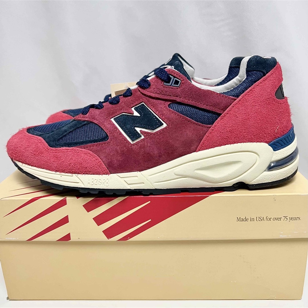 New Balance(ニューバランス)の28.5 新品 USA製 ニューバランス 990 V2 スニーカー アメリカ 赤 メンズの靴/シューズ(スニーカー)の商品写真