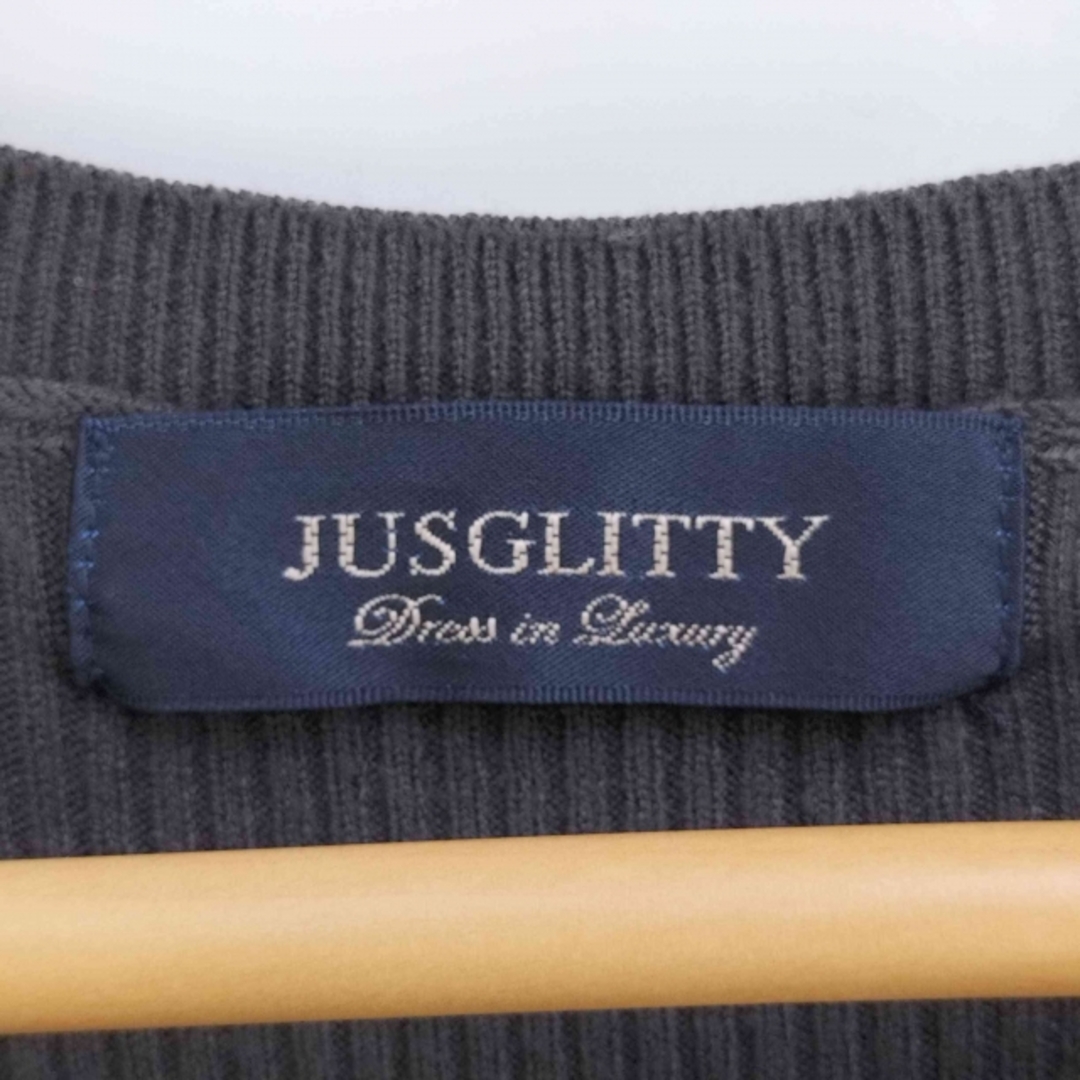 JUSGLITTY(ジャスグリッティー)のJUSGLITTY(ジャスグリッティー) 配色スカートニットワンピース レディースのワンピース(その他)の商品写真