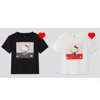 ユニクロ(UNIQLO)のGIRLS ハローキティ Tシャツ UT（グラフィックTシャツ・半袖）(カットソー(半袖/袖なし))