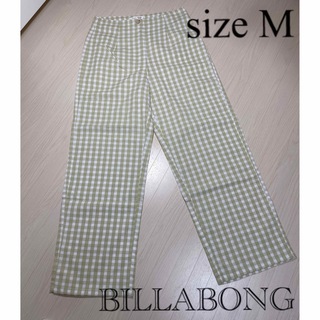 ビラボン(billabong)の【新品未使用品】BILLABONG☆チェックワイドパンツ(カジュアルパンツ)