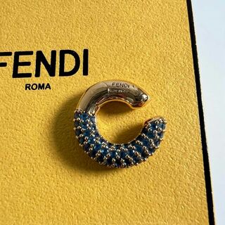 未使用 フェンディ FENDI クリスタル イヤーカフ ウープス