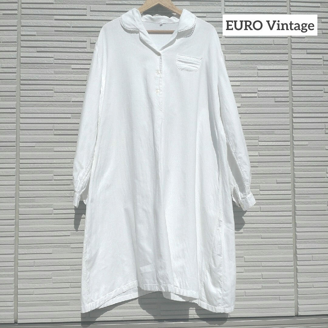 BEAMS BOY(ビームスボーイ)の【送料無料・EURO Vintage】PULLOVER NIGHT SHIRT レディースのワンピース(ロングワンピース/マキシワンピース)の商品写真