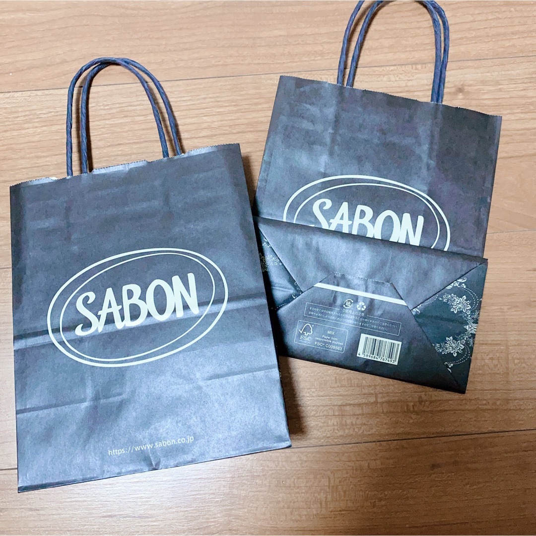 SABON(サボン)のSABON  紙袋  Sサイズ　セット レディースのバッグ(ショップ袋)の商品写真