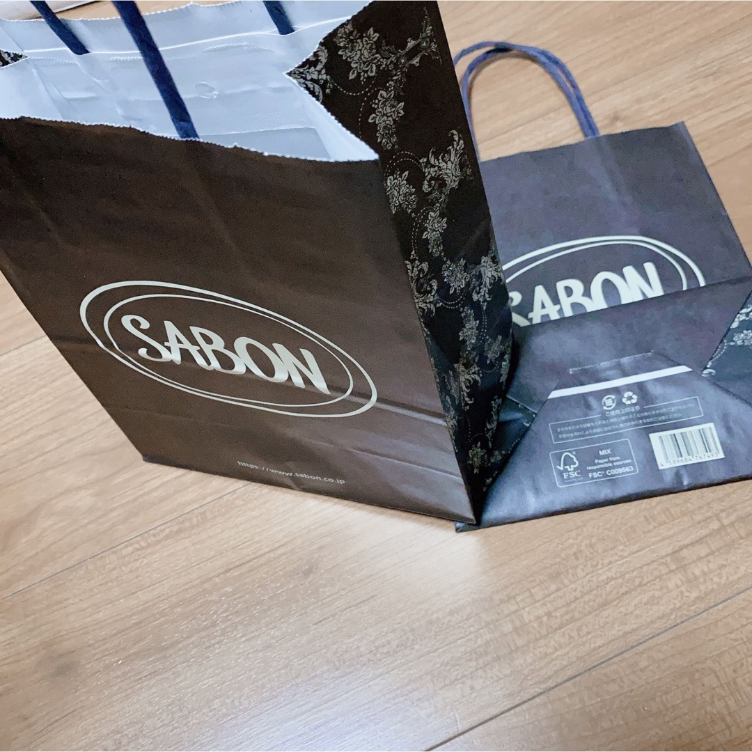 SABON(サボン)のSABON  紙袋  Sサイズ　セット レディースのバッグ(ショップ袋)の商品写真