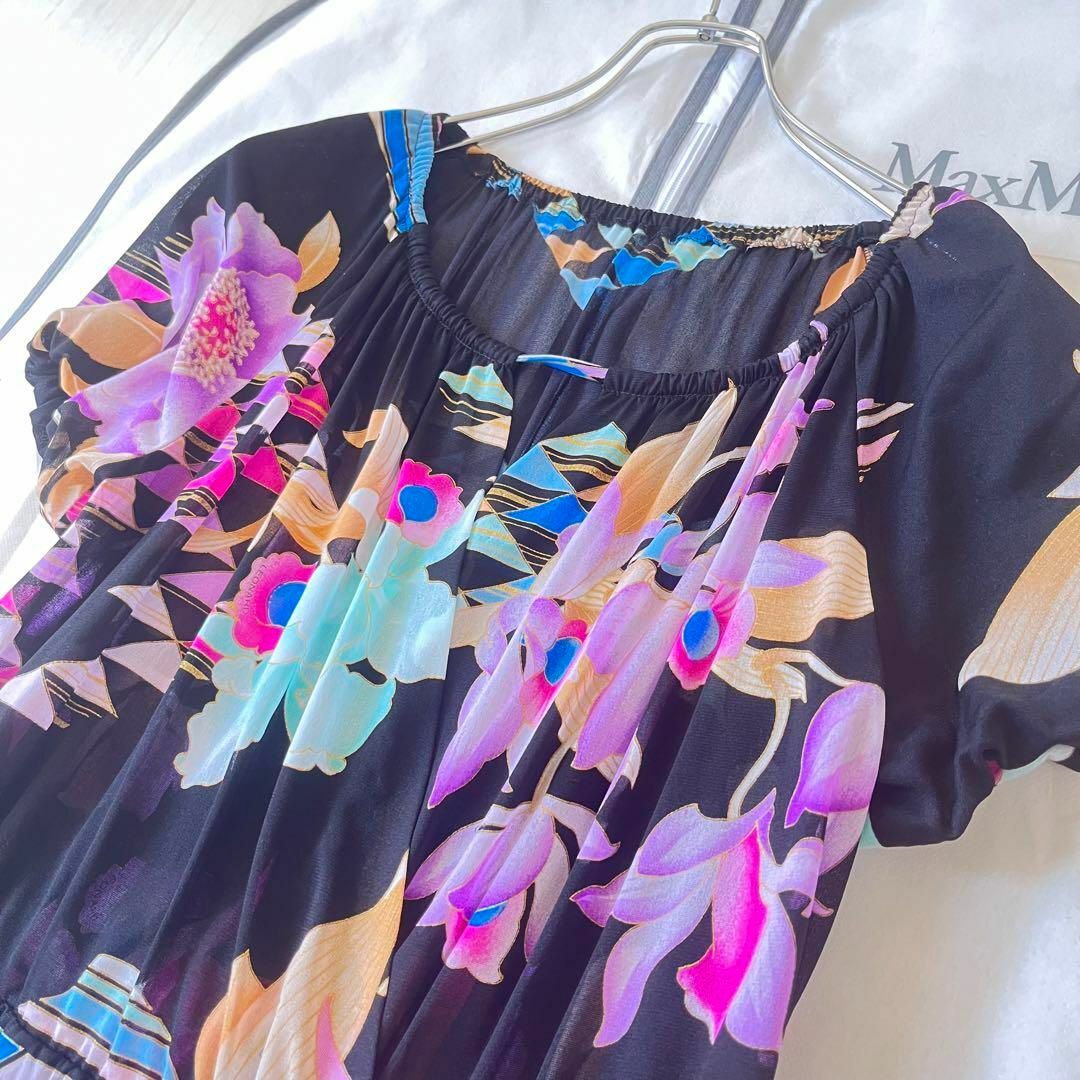 LEONARD - 新品同様✨近年モデル レオナール カンカン素材 フラワー