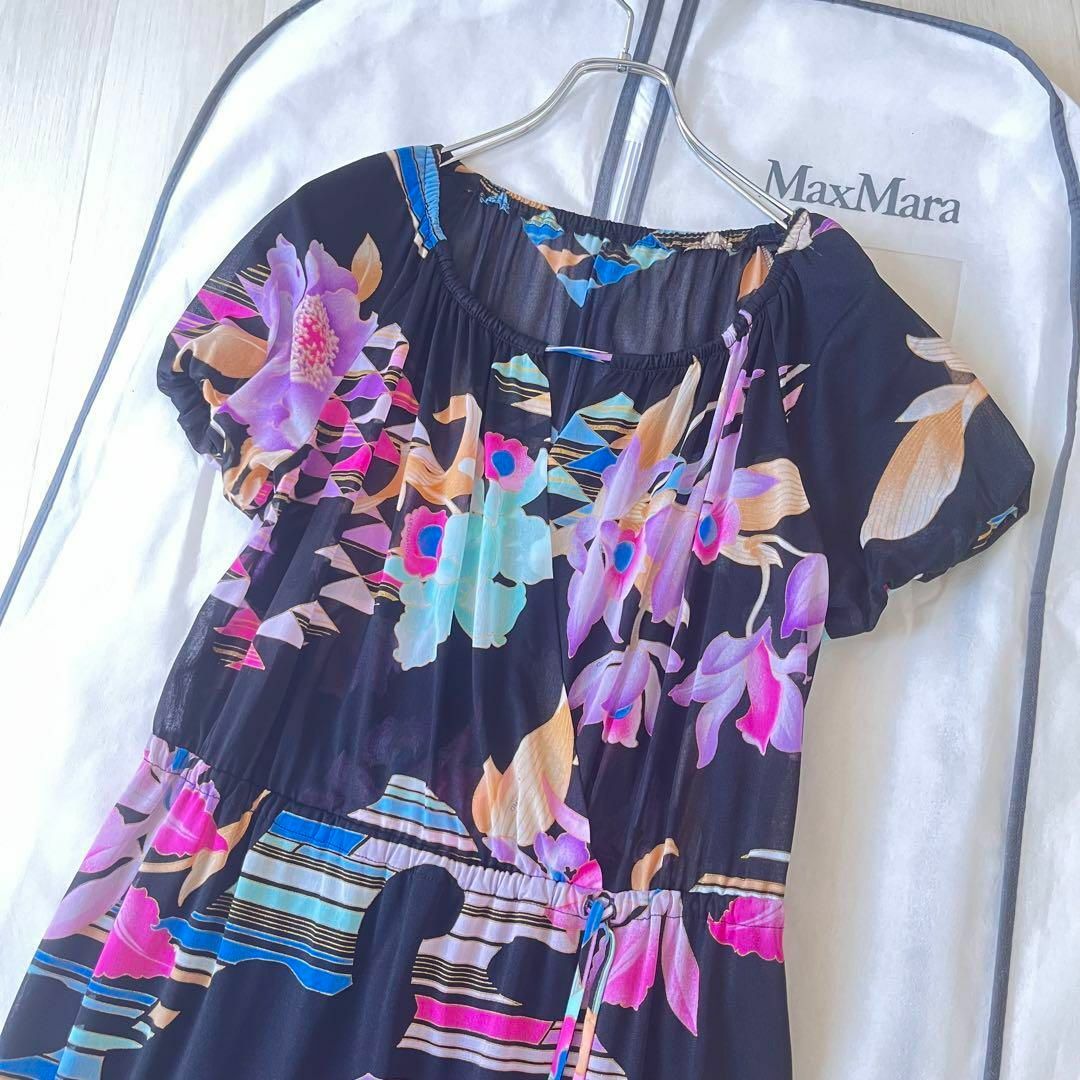 LEONARD - 新品同様✨近年モデル レオナール カンカン素材 フラワー
