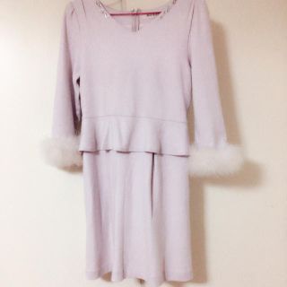 ミッシュマッシュ(MISCH MASCH)の袖ファー♡ワンピ♡(ひざ丈ワンピース)