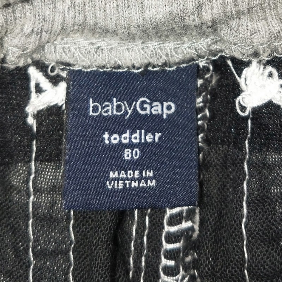 babyGAP(ベビーギャップ)のbabyGAP ズボン　80　黒ギンガムチェック キッズ/ベビー/マタニティのベビー服(~85cm)(パンツ)の商品写真