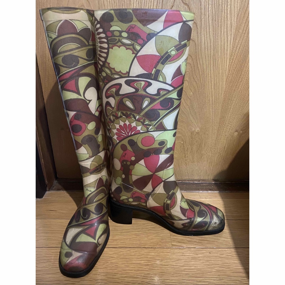 EMILIO PUCCI - エミリオプッチ レインブーツ 長靴 39/24センチの通販