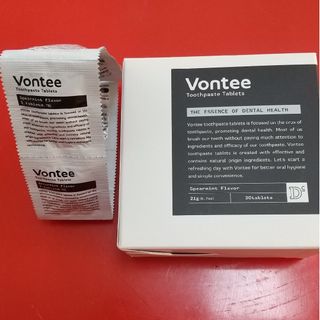 【匿名発送】Vontee 固形歯みがき粉 お試しに少量12粒いかがですか？(歯磨き粉)