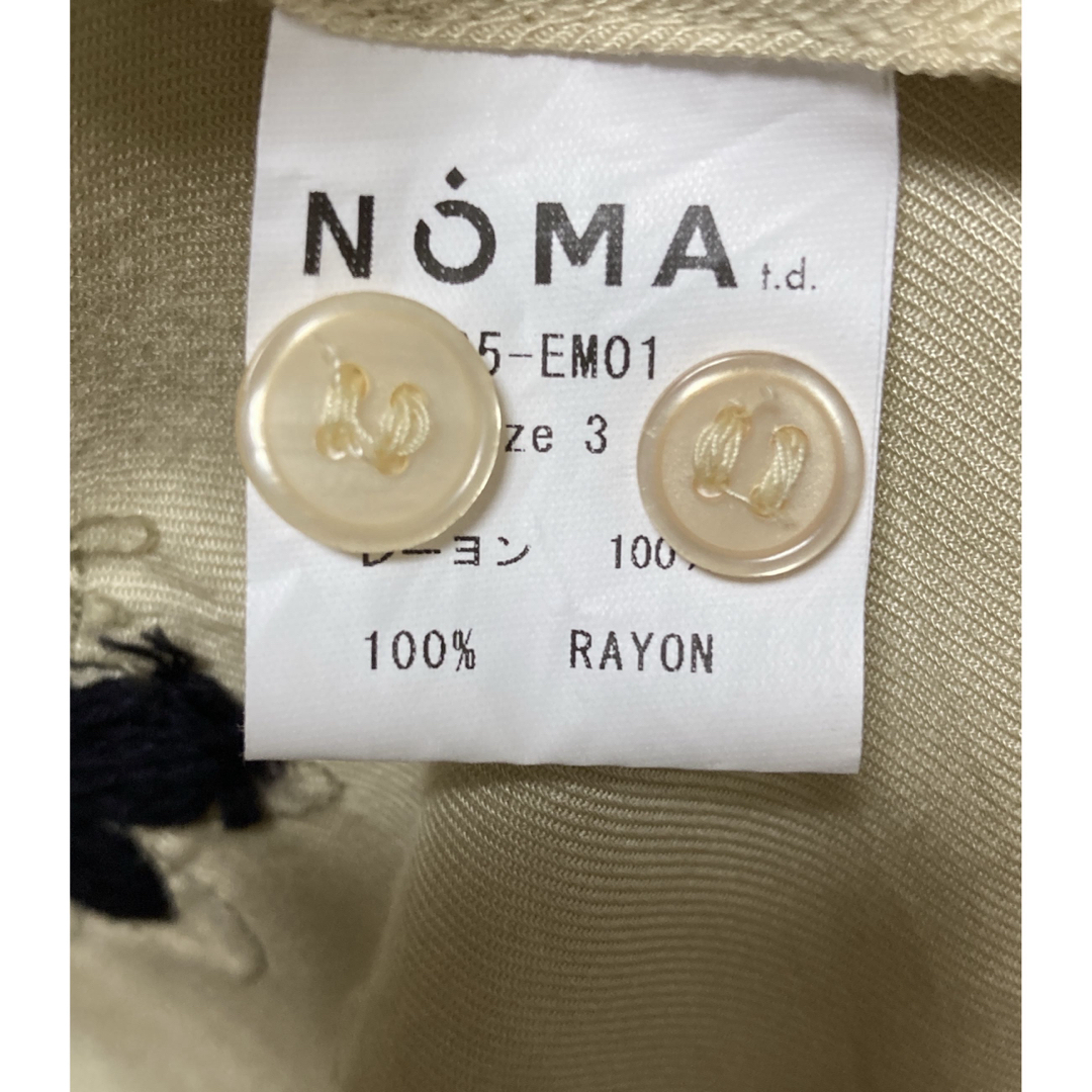 NOMA t.d.(ノマティーディー)のNOMA t.d. FLORAL HAND EMBROIDERY SHIRT レディースのトップス(シャツ/ブラウス(長袖/七分))の商品写真