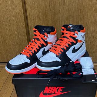 ナイキ(NIKE)の最終価格です。 Air Jordan 1 エレクトロオレンジ(スニーカー)