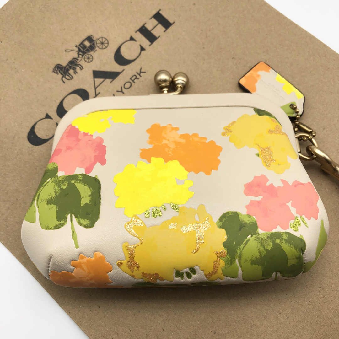 COACH - 【COACH☆新品】キスロック コイン パース・フローラル