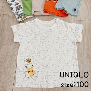 ユニクロ(UNIQLO)のユニクロ UNIQLO モンポケ ポケモン 半袖 Tシャツ 100サイズ 保育園(Tシャツ/カットソー)