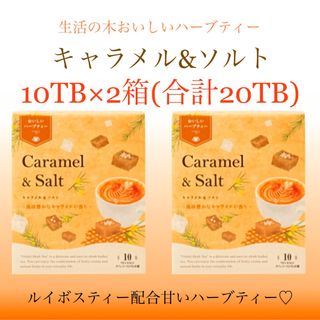 セイカツノキ(生活の木)のルイボス配合　キャラメル&ソルト10TB×2=20TB 生活の木　ノンカフェイン(茶)