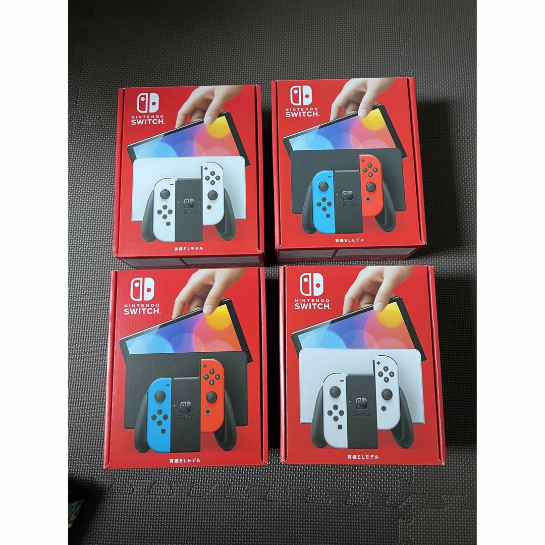 新品未開封】Switch 有機ELモデル 4台 ネオンブルー レッド ホワイト-