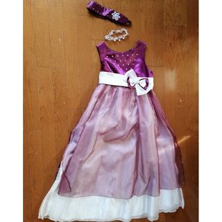 子供用ドレス(150cm)・ヘアバンド・チョーカー セット(ドレス/フォーマル)