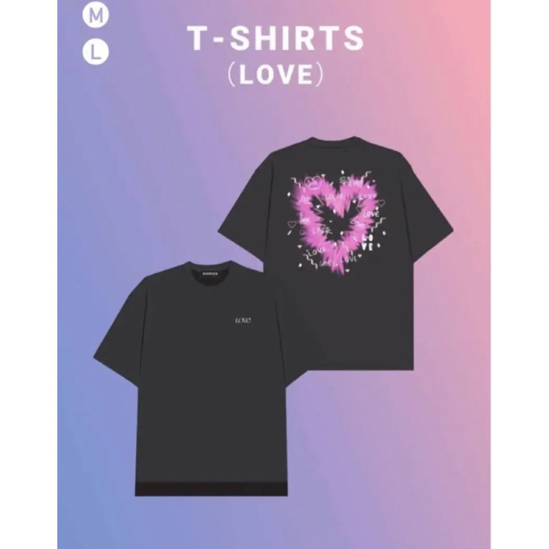 SEVENTEEN LOVE Tシャツ Mサイズ ブラック ファンミーティング